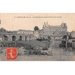 DURTAL - Le Château et le grand Pont sur le Loir - très bon état
