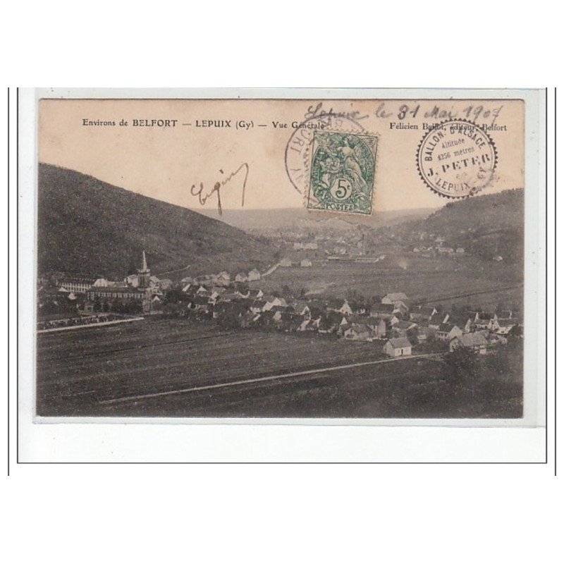 Environs de BELFORT - LEPUIX (GY) - Vue générale - très bon état