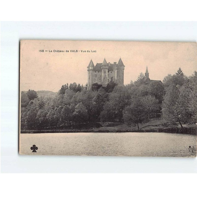 Château de Vals, vue du Lac - très bon état Château de Vals, vue du Lac - très bon état