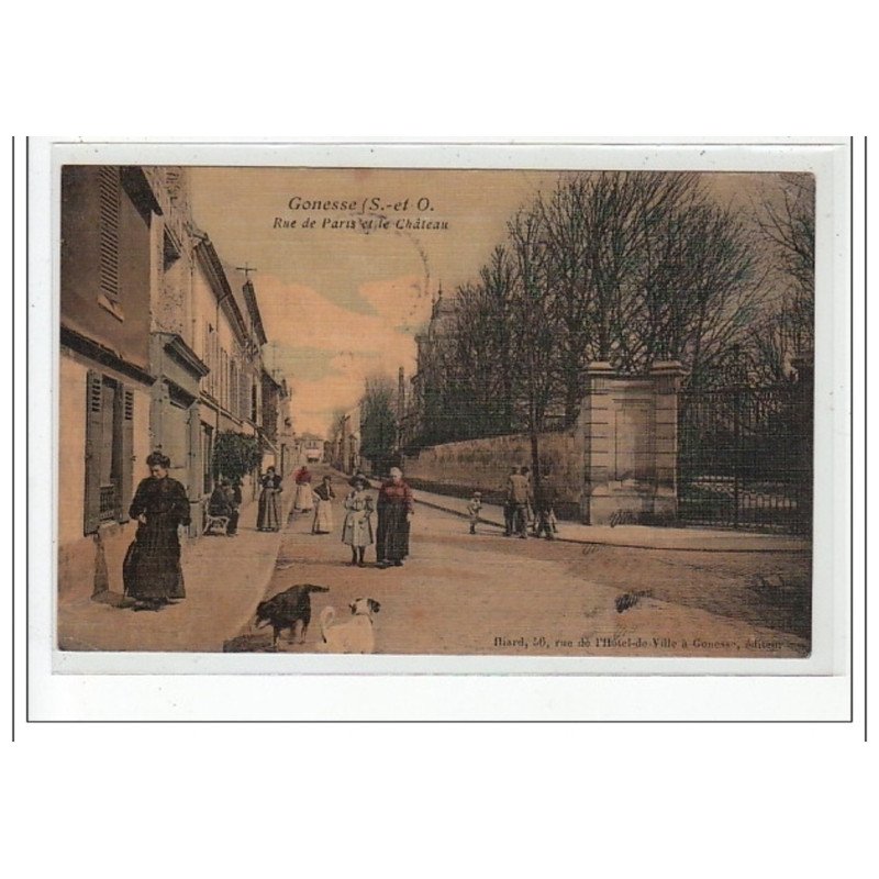 GONESSE - Rue de Paris et le château - très bon état