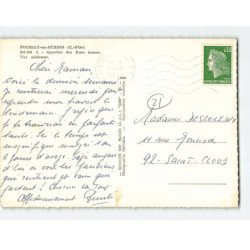 POUILLY EN AUXOIS : Quartier des Rues basses, vue aérienne - très bon état