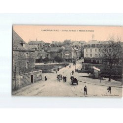 LANNION : Le pont Sainte-Anne et l'Hôtel de France - très bon état