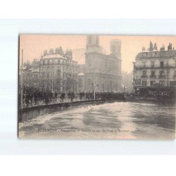 BESANCON : Inondations de Janvier 1910, le pont de Battant - très bon état