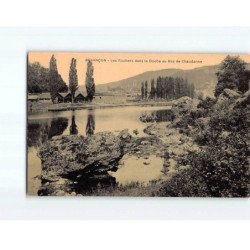 BESANCON : Les Rochers dans le Doubs au Bas de Chaudanne - état