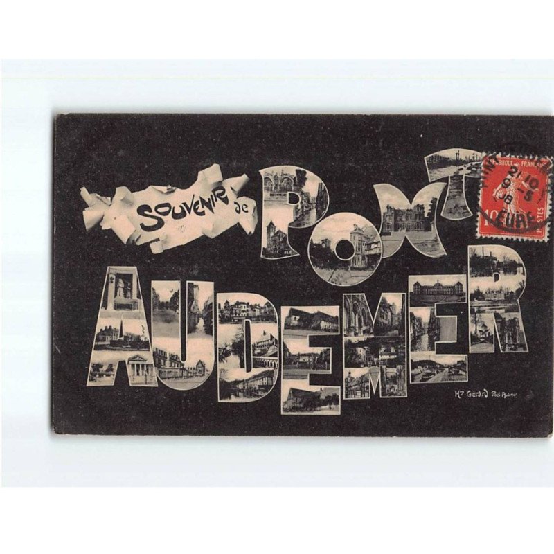 PONT AUDEMER : Carte Souvenir - très bon état