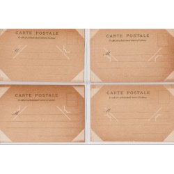 MUCHA Alfons : série de 4 cartes postales anciennes "les Ages de la Vie" - bon état (marques d'album)