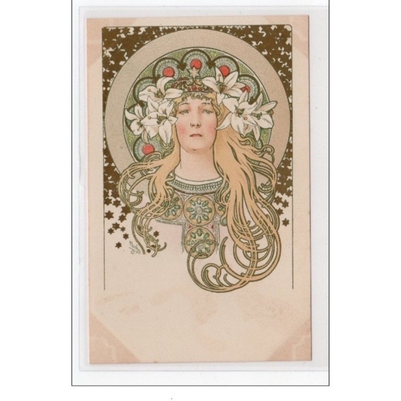 MUCHA Alfons : "Sarah Bernhardt" vers 1900 - bon état (marques d'album)