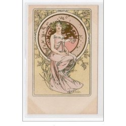 MUCHA Alfons : "femme hautaine" vers 1900 - bon état (défauts)