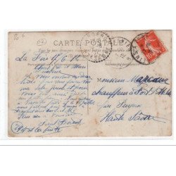 environs de LA FERE : carte photo d'ouvriers travaillant sur les voies de chemin de fer vers 1910 - très bon état