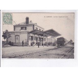CABOURG: la gare, façade sur la voie - très bon état