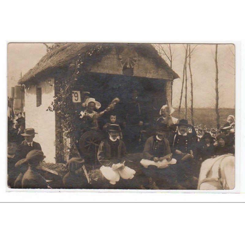 Carte photo prise au environs de Quimper vers 1910 (photo Villard) - très bon état