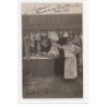 DRANCY : carte photo de la boucherie-charcuterie des Deux Ponts en 1913 - très bon état