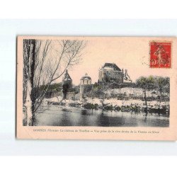 BONNES : Le château de Touffou, vue prise de la rive droite de la Vienne - très bon état