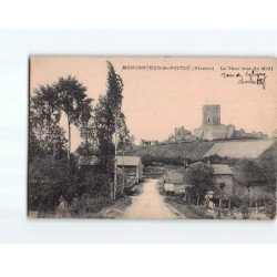 MONCONTOUR DE POITOU : La tour vue du Midi - très bon état