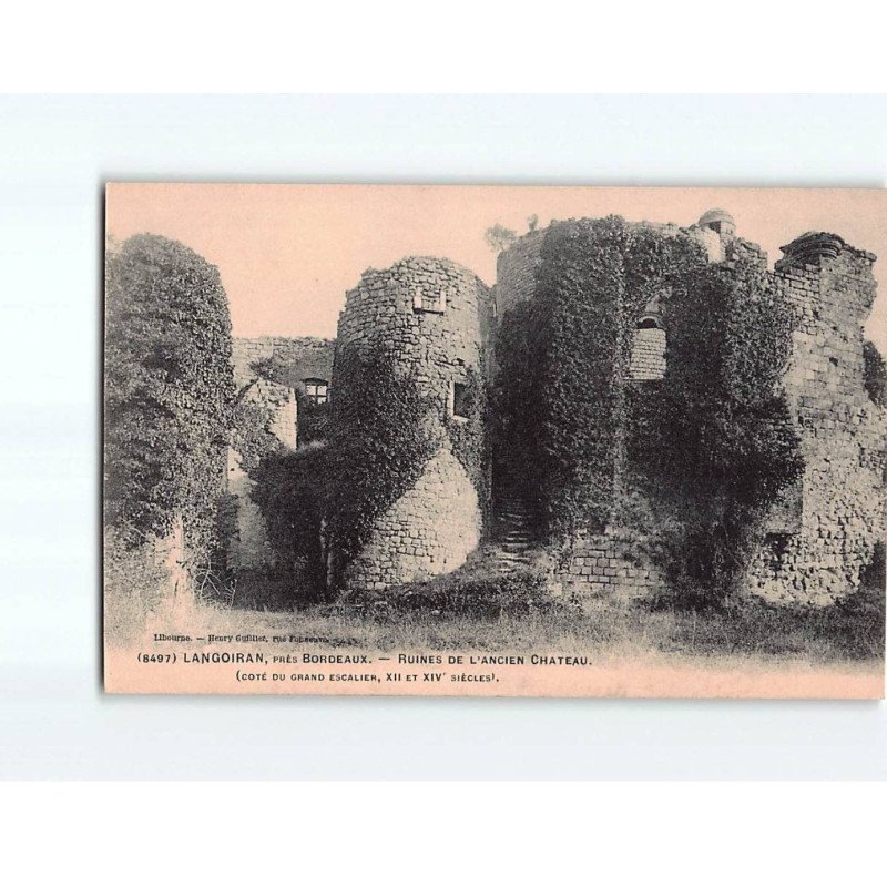 LANGOIRAN : Ruines de l'ancien château - très bon état LANGOIRAN : Ruines de l'ancien château - très bon état