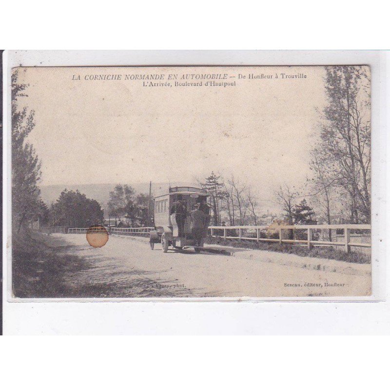 HONFLEUR: l'arrivée, boulevard d'hautpoul, autobus - état
