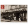 NEUILLY SUR SEINE : carte photo du café du commerce vers 1910 - très bon état