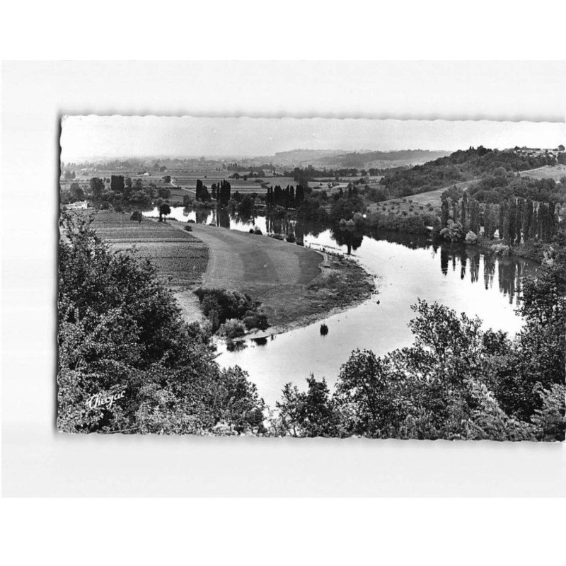 PESSAC : Les rives de la Dordogne vue prise du château ""La Tour Beaupoil"" - très bon état