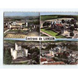 Environs de LANGON : Les Châteaux de Benauges, Yquem, Roquetaillade et du Duc d'Epernon - état