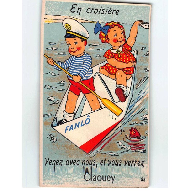 CLAOUEY : Carte souvenir, système dépliant - très bon état CLAOUEY : Carte souvenir, système dépliant - très bon état