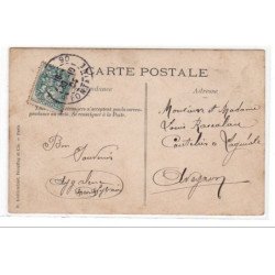 PARIS : carte photo d'une cordonnerie vers 1910 - très bon état