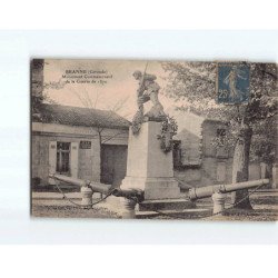 BRANNE : Monument commémoratif de la Guerre de 1870 - état