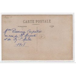 PARIS : carte photo du magasin de vêtements SELAQUET au coin Magenta et Saint Martin vers 1910 - très bon état