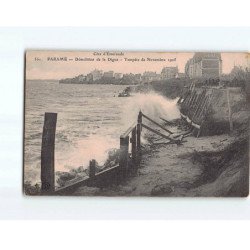 PARAME : Démolition de la digue, tempête de Novembre 1905 - état