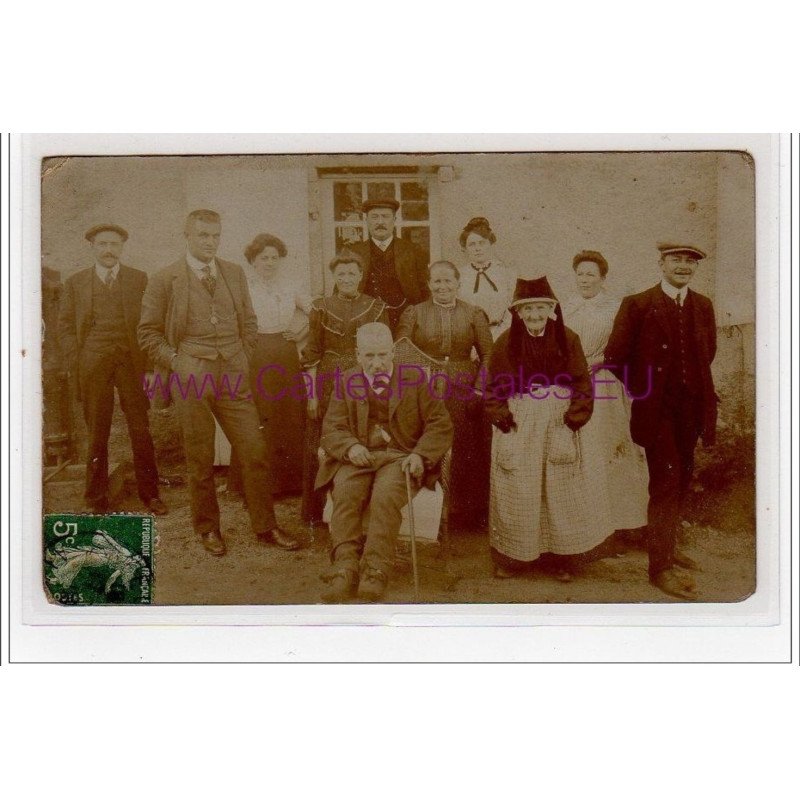 ARFEUILLES : carte photo des doyens vers 1909 - bon état
