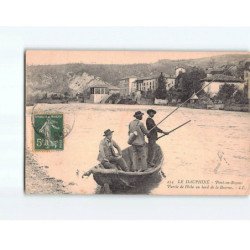 PONT EN ROYANS : Partie de Pêche au bord de la Bourne - état