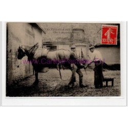 LES PAYSANS CHEZ EUX : chez le maréchal-ferrant (AUBERT éditeur à Chartres) - très bon état