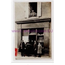 ROANNE : carte photo de l'épicerie GIOVANDO dit """"Bourbaki"""" vers 1910- très bon état