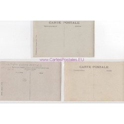 NEUILLY SUR SEINE : lot de 3 cartes photos du mécanicien GOUJON vers 1910 - très bon état