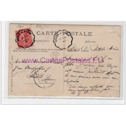 PANTIN : carte photo de l'horlogerie bijouterie PASQUET vers 1910 -  bon état (un coin plié)