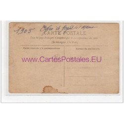 NOGENT SUR MARNE : carte photo d'une sortie de messe en 1905 - très bon état