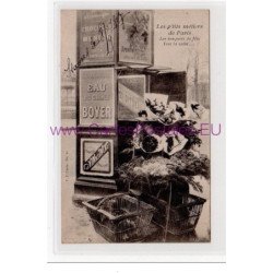 PARIS - Eugêne ATGET : les p'tits métiers de Paris - les bouquets de fêtes (fleurs) - très bon état