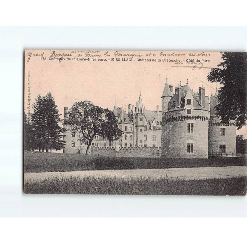 MISSILLAC : Château de la Brétesche, côté du Pars - très bon état