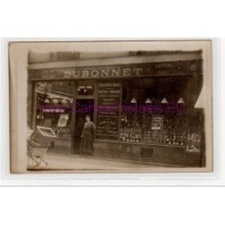 PARIS : carte photo du marchand de Vins DUBONNET au 199 rue de Vaugirard - très bon état