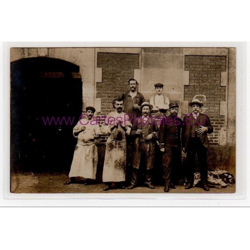 PARIS : carte photo des abattoirs de Vaugirard vers 1910 - très bon état