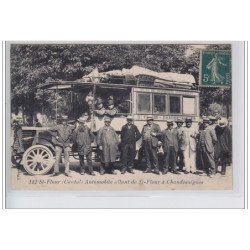 SAINT FLOUR : automobile allant de Saint Flour à Chaudesaigues - très bon état