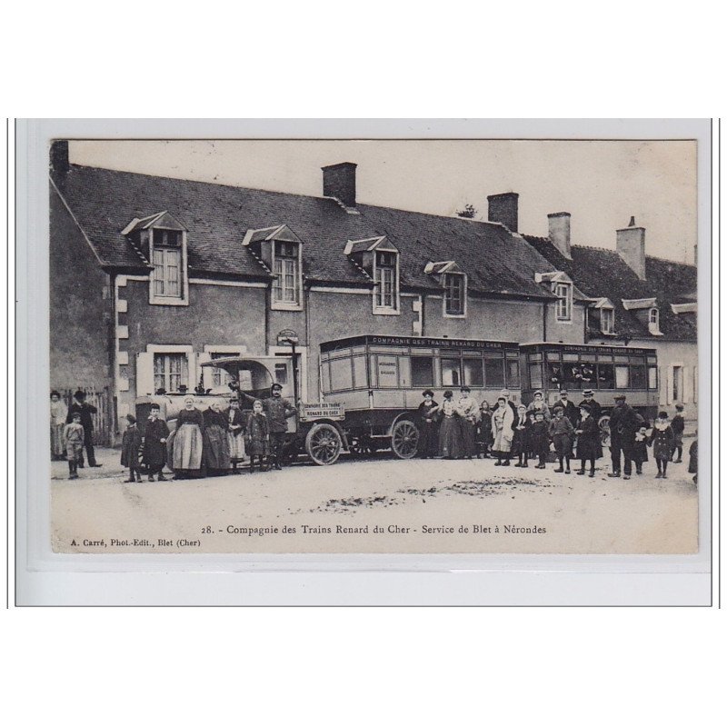 NERONDES - train Renard du Cher - service de Nérondes à Blet - très bon état