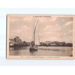 SAINT VAAST LA HOUGUE : Le port et les Quais - très bon état