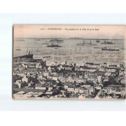 CHERBOURG : Vue générale de la Ville et de la Rade - état