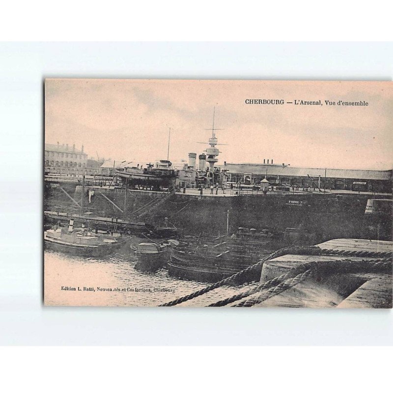 CHERBOURG : L'Arsenal, vue d'ensemble - très bon état CHERBOURG : L'Arsenal, vue d'ensemble - très bon état