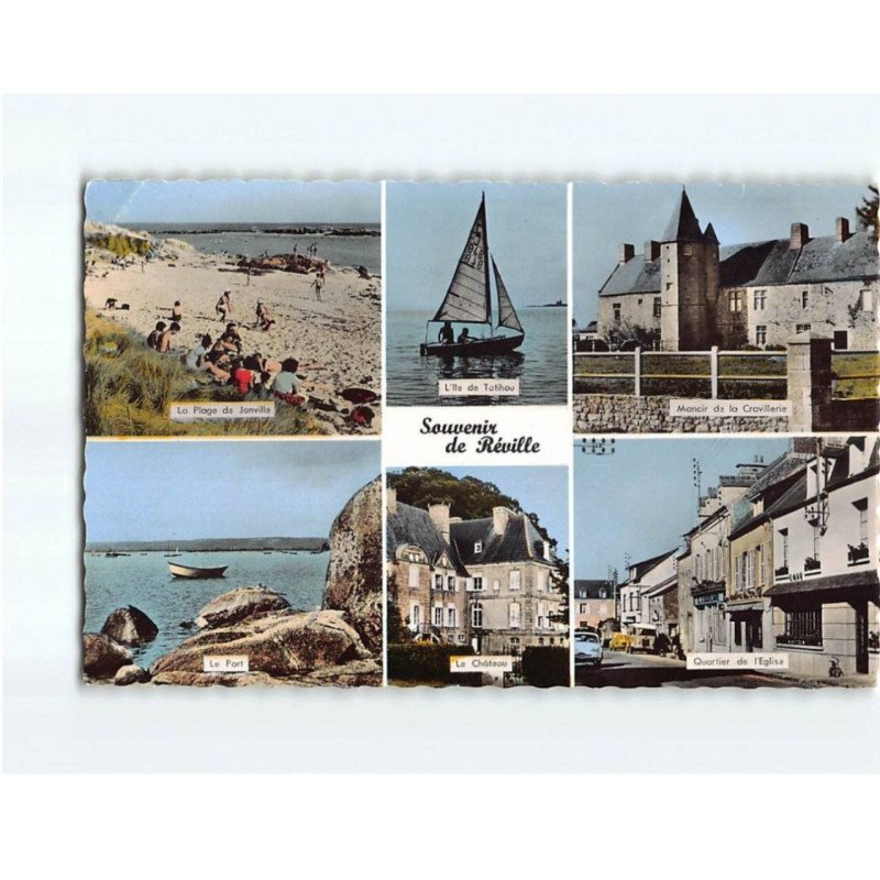 REVILLE : Carte souvenir - très bon état