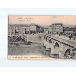 EPERNAY : Les quais de la Marne et le Pont, la rue du Pont - très bon état