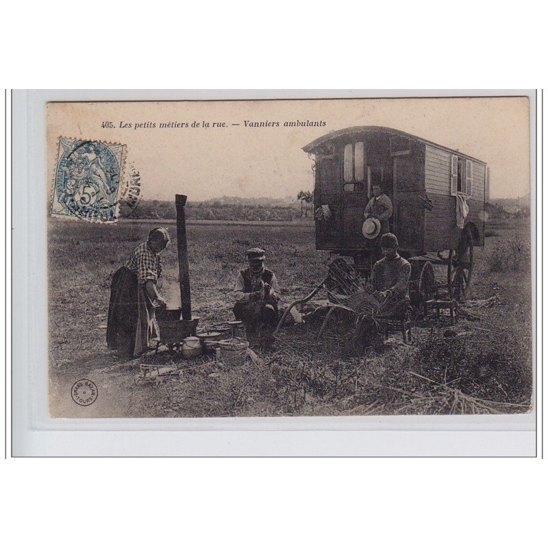 TOURS (série des métiers de Tours n°405) : les vanniers ambulants - très bon état TOURS (série des métiers de Tours n°405) : les vanniers ambulants - très bon état