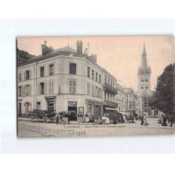 EPERNAY : Place Thiers et la Nouvelle Eglise - état