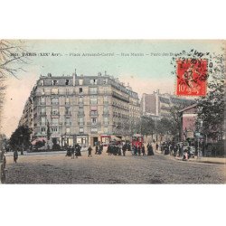 PARIS - Place Armand Carrel - Rue Manin - Parc des Buttes Chaumont - très bon état