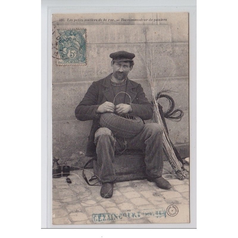 TOURS (série des métiers de Tours n°407) : le raccommodeur de paniers - très bon état